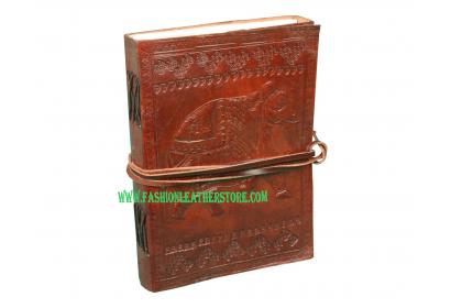 Embossed Fair Trade Handmade Eco Elephant Design  Leather Journal Notebook Blank Book Beautiful embossed book